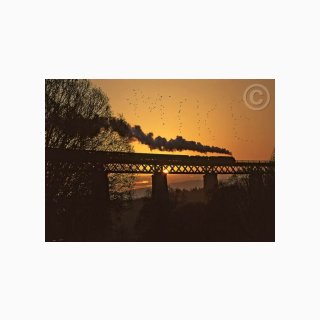 Railway Bridge at Sunset