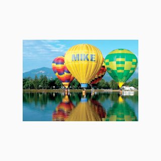 Hot Air Balloons on Lake